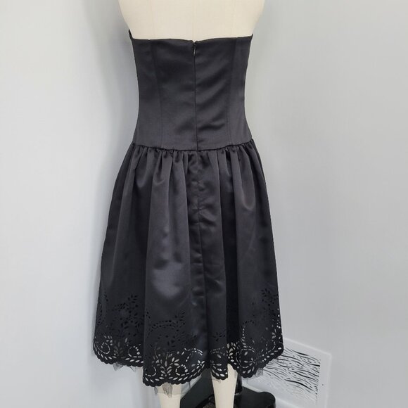 ABS Evening Essentials by Allen Schwartz Strapless Black Dress Size 6 - Picture 6 of 11